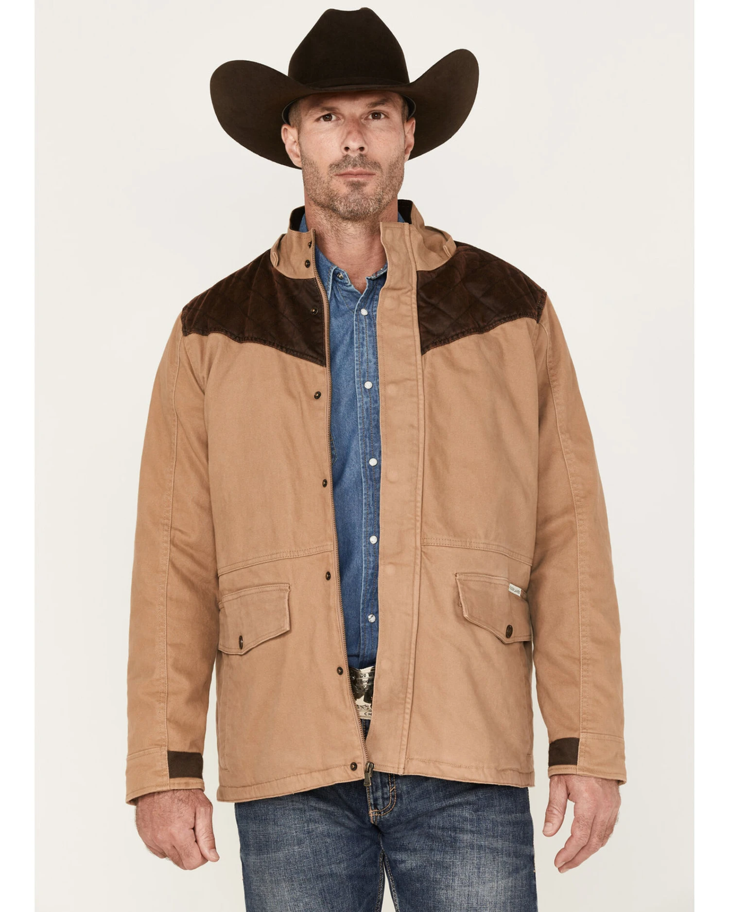 Cody James Men's Olton Utility Canvas Rancher Hooded Jacket