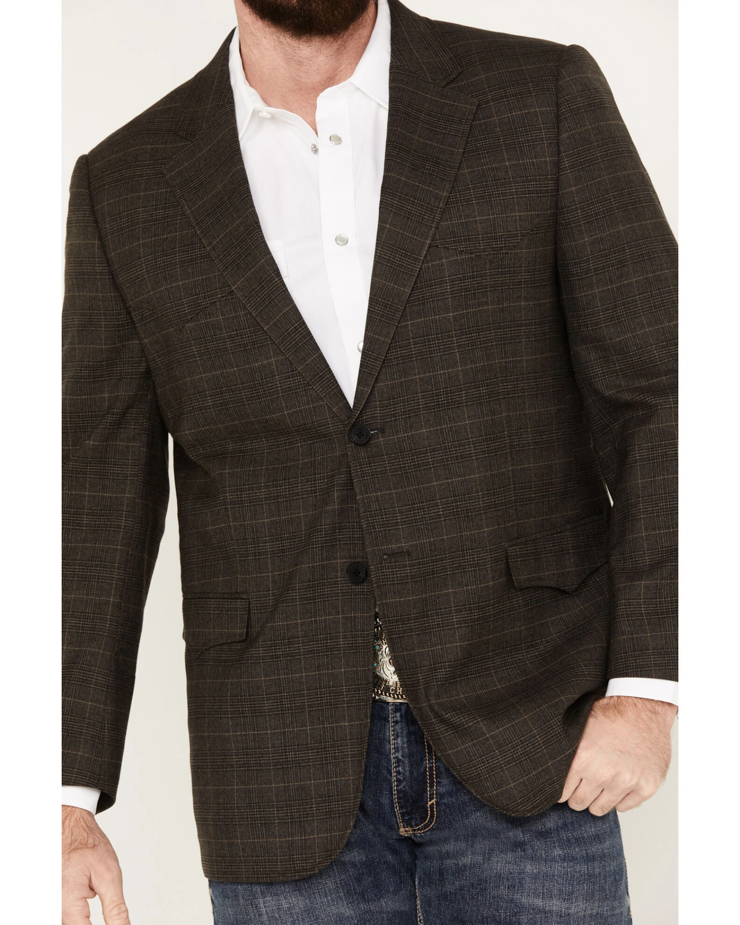 Cody James Men's Plaid Print Sportcoat - Image 3