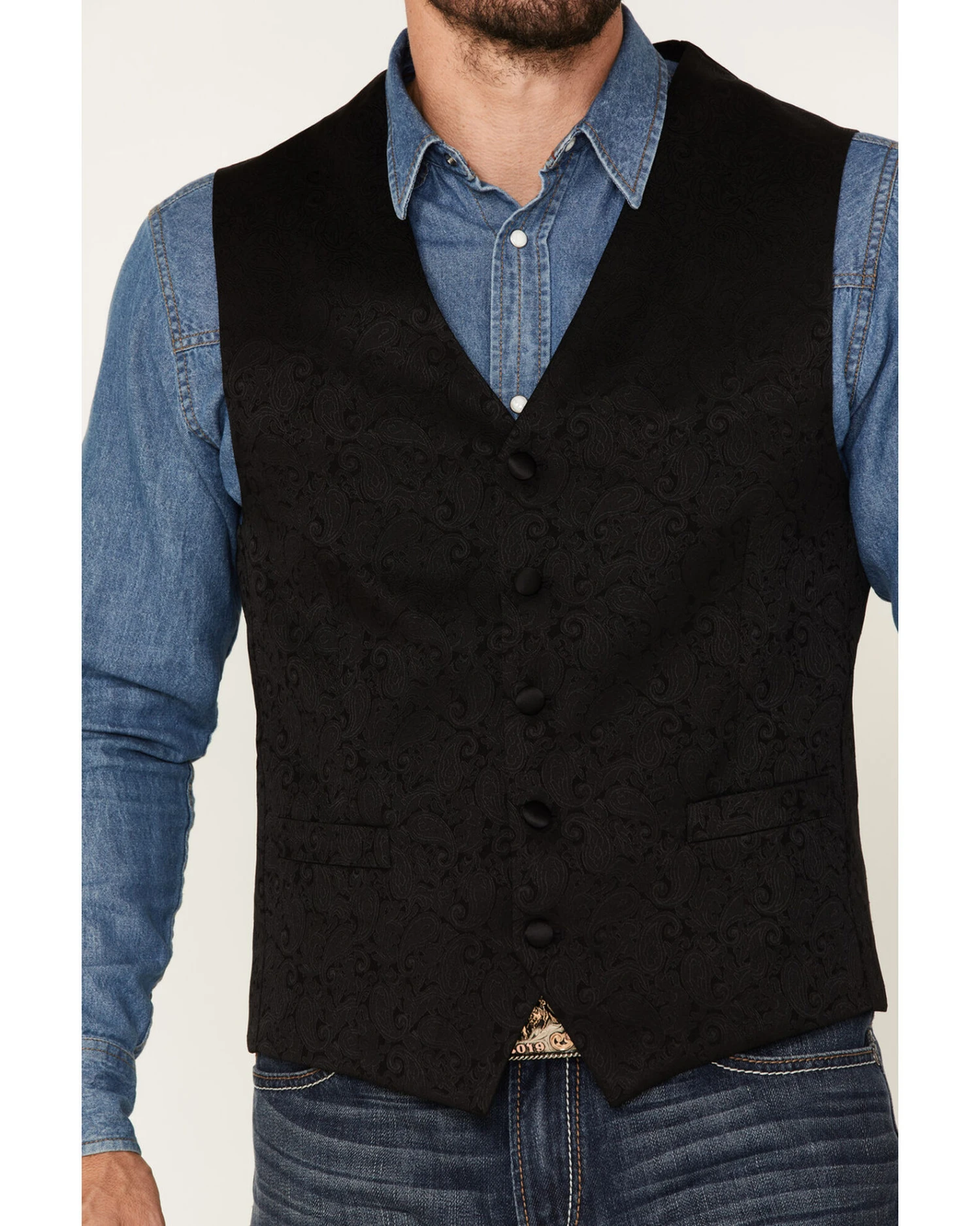 Cody James Men's Paisley Vest - Image 3