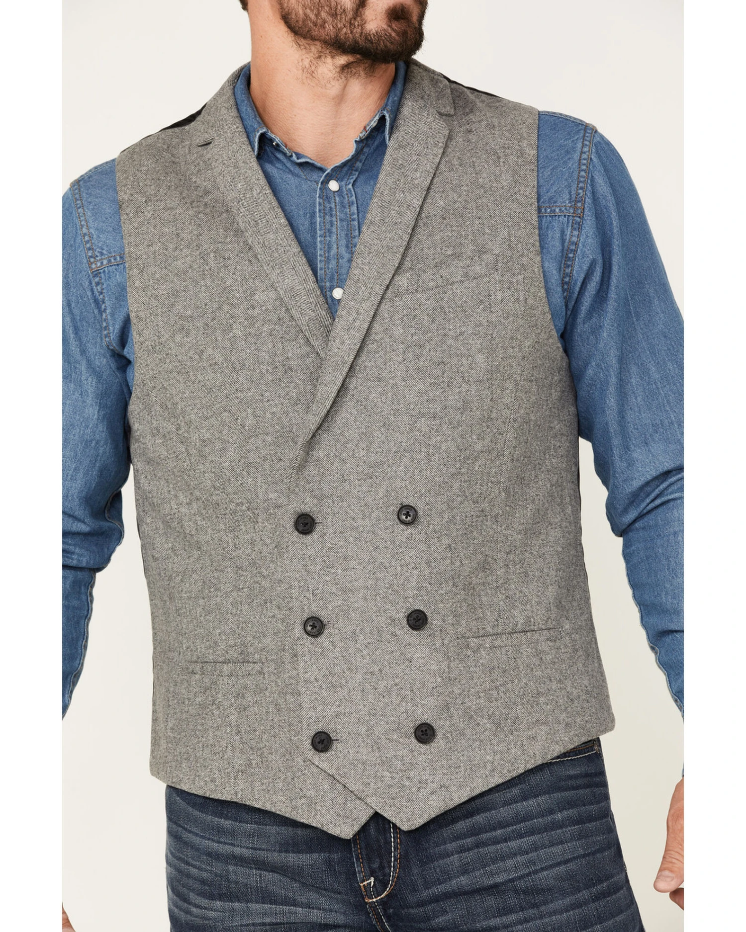 Cody James Men's Herringbone Vest - Image 3