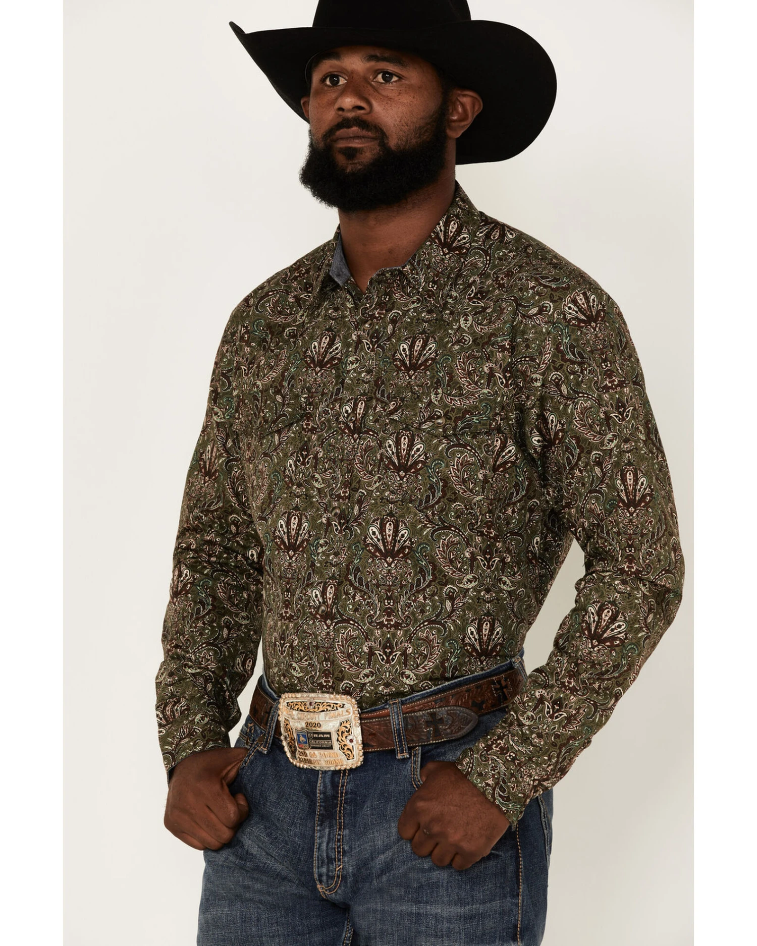 Cody James Men's Rio Sonora Paisley Print Long Sleeve Snap Western Shirt - Big &Â Tall - Image 2