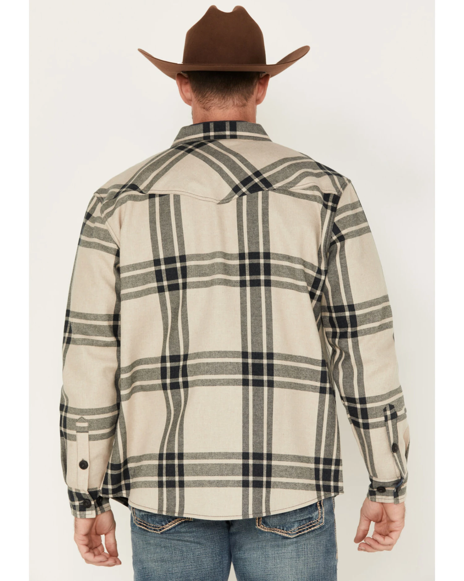 Cody James Men's Tavern Large Plaid Bonded Long Sleeve Button Down Flannel Jacket - Image 4