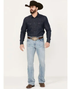 Cody James Men's Owens Light Wash Slim Boot Stretch DenimĀ Jeans