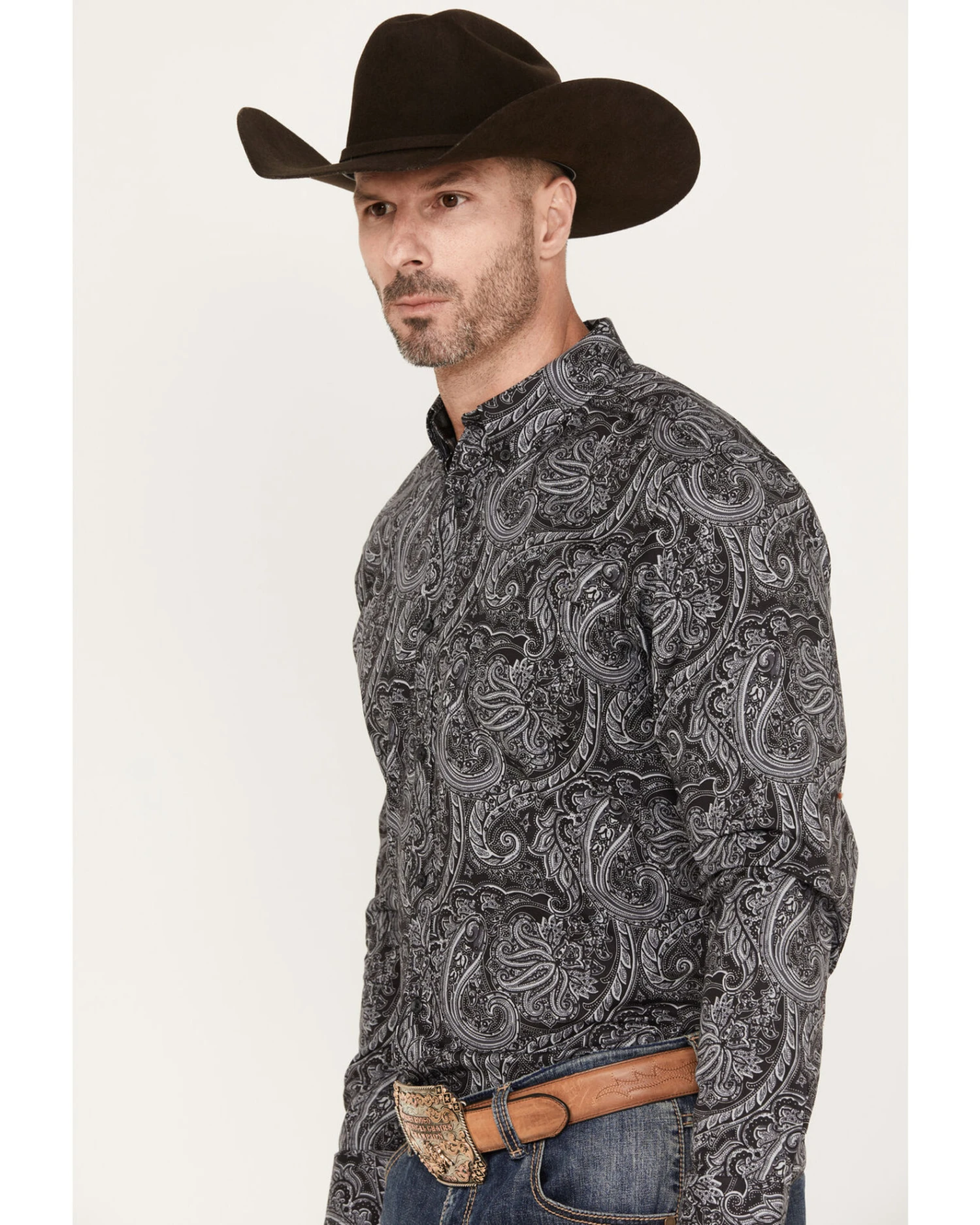Cody James Men's Cassidy Paisley Button Down Long Sleeve Western Shirt - Image 2