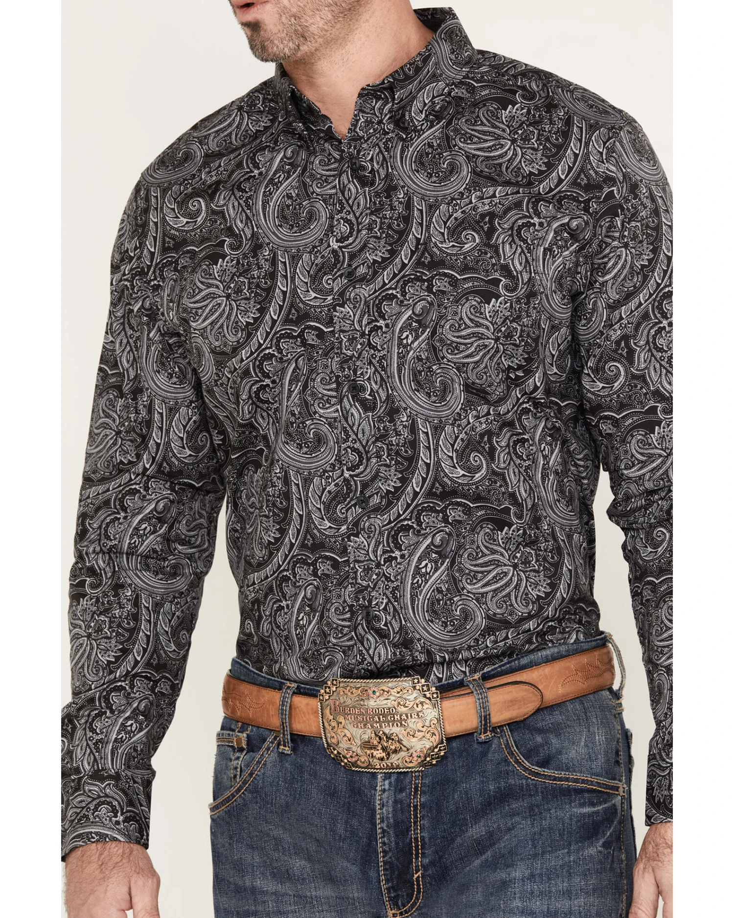 Cody James Men's Cassidy Paisley Button Down Long Sleeve Western Shirt - Image 3