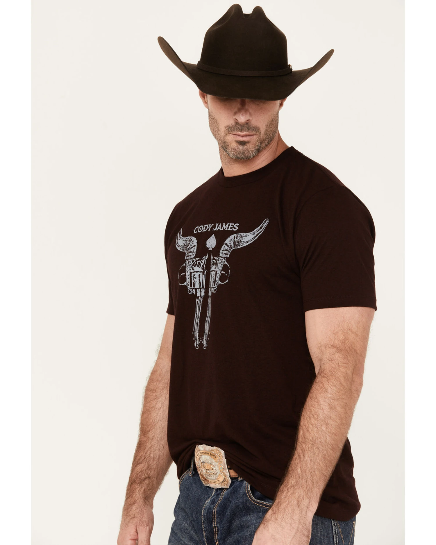 Cody James Men's Bullhead Guns Short Sleeve Graphic T-Shirt - Image 2