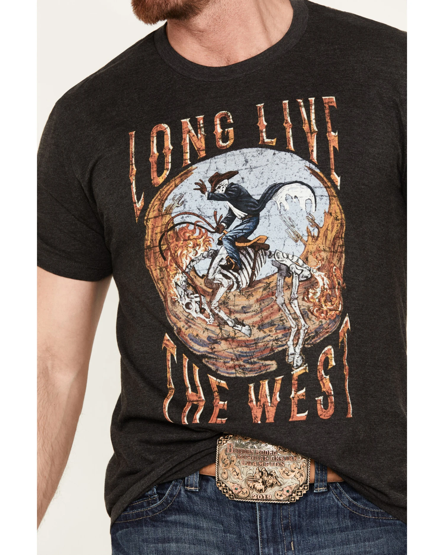 Cody James Men's Long Live Short Sleeve Graphic T-Shirt - Image 3
