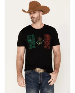 Cody James Men's Tiled Mexico Flag Short Sleeve Graphic T-Shirt