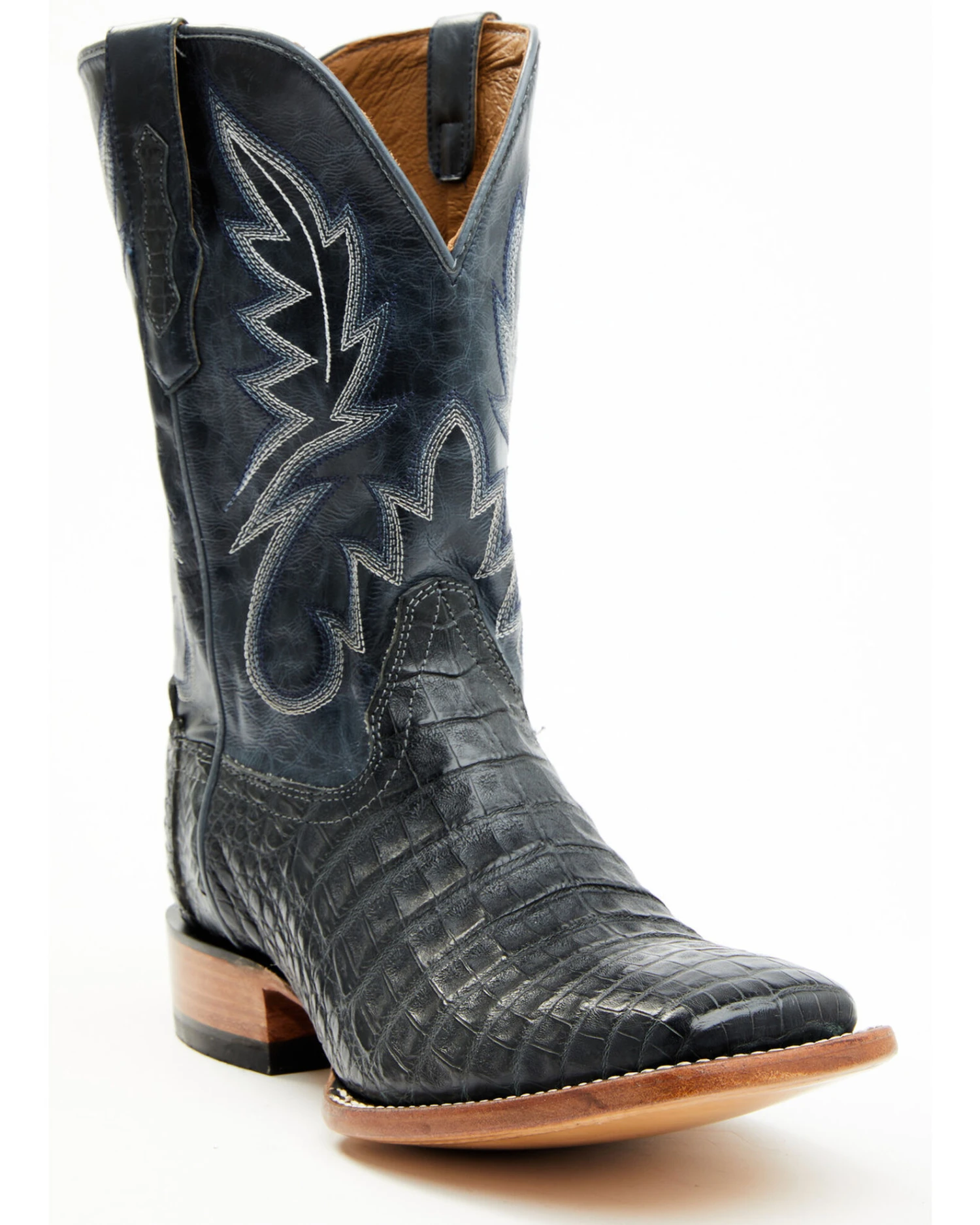 Cody James Men's Exotic Caiman Belly Western Boots - Broad Square Toe - Image 4