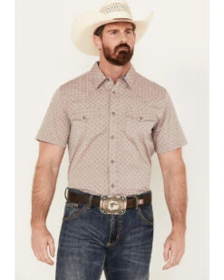 Cody James Men's Micro Paisley Print Short Sleeve Snap Western ShirtÂ